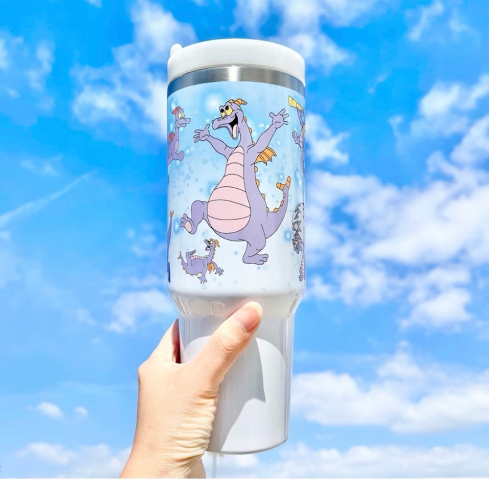 Figment Handcrafted Travel Mug - White and Purple